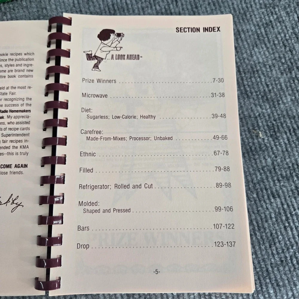 Come Again Cookie Cook Book by Evelyn Birkby KMA Broadcasting 1987